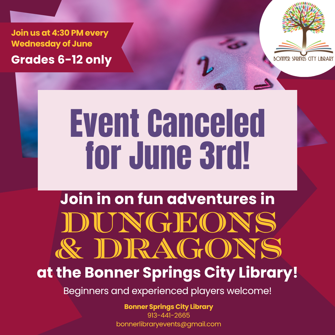 Dungeons and Dragons is canceled for June 3rd