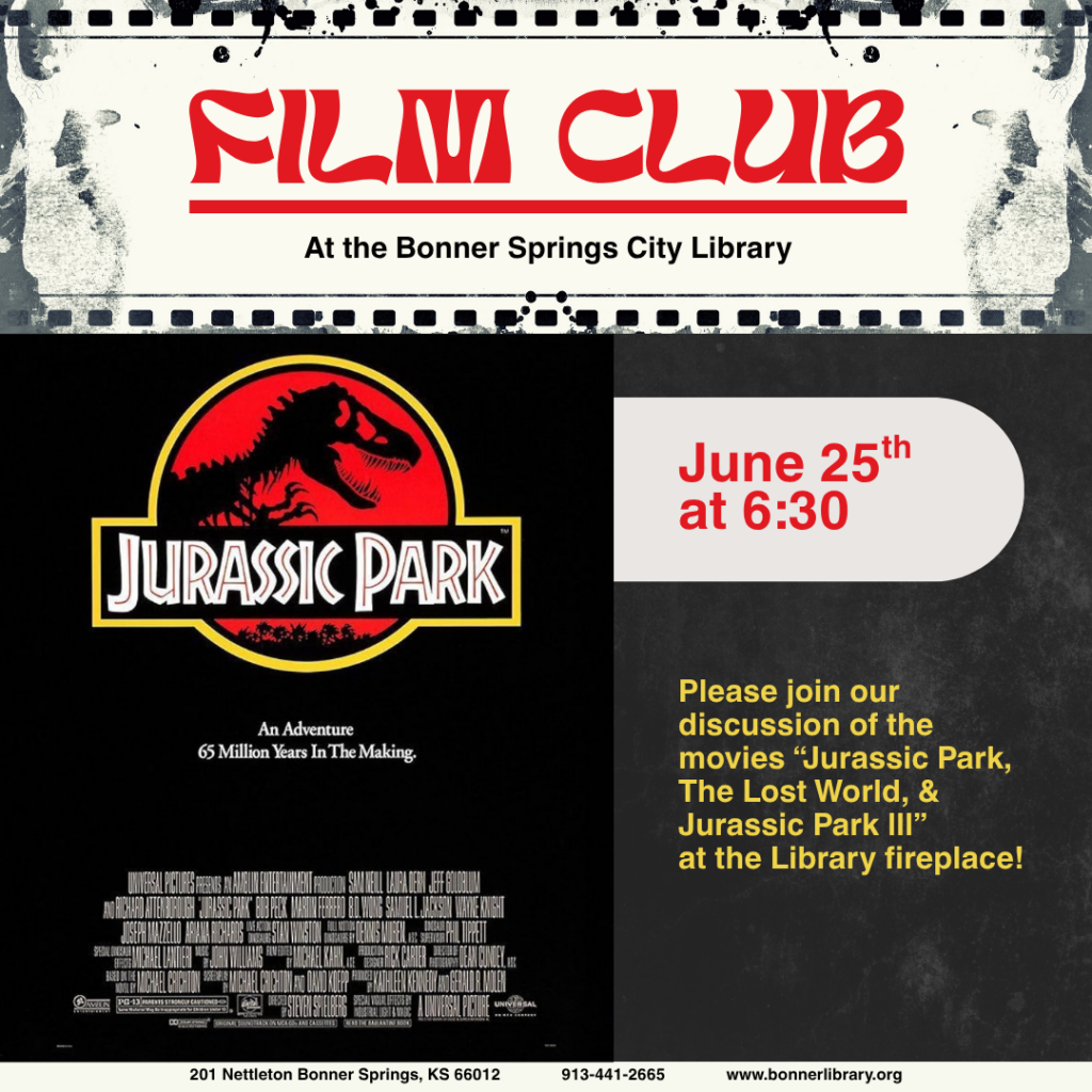 Film Club June 25th at 6:30 pm
