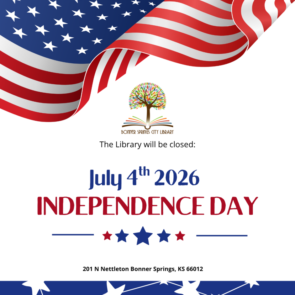 The Library is closed for July 4th