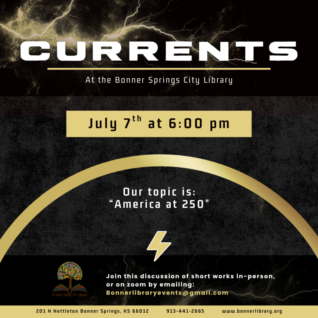 Currents July 7th at 6:00 pm