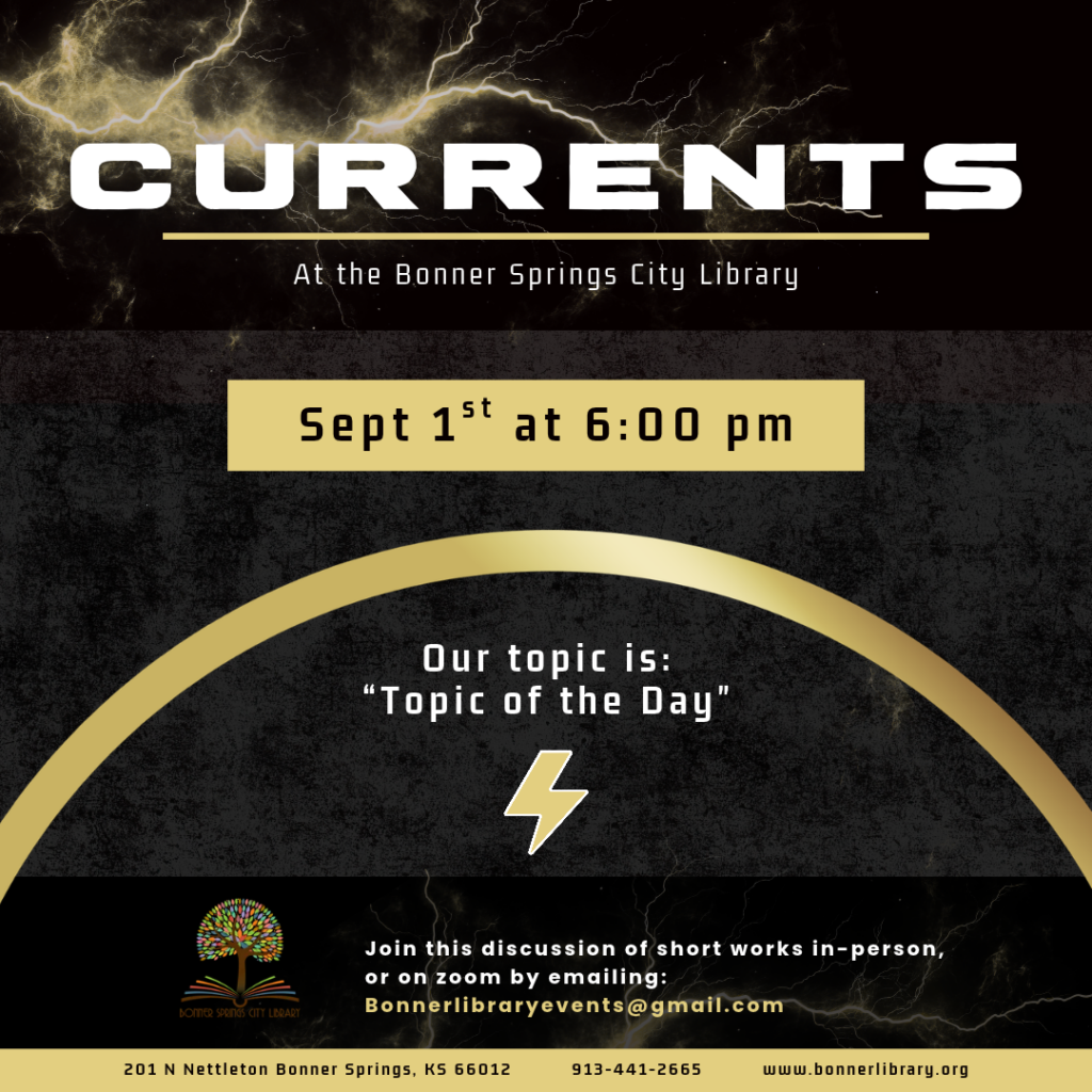 Currents September 1st at 6:00