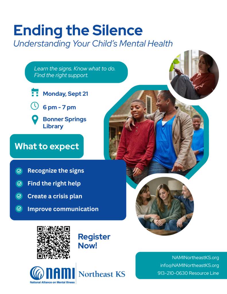 Ending the Silence presented by NAMI on Mon, September 21st at 6:00 pm
