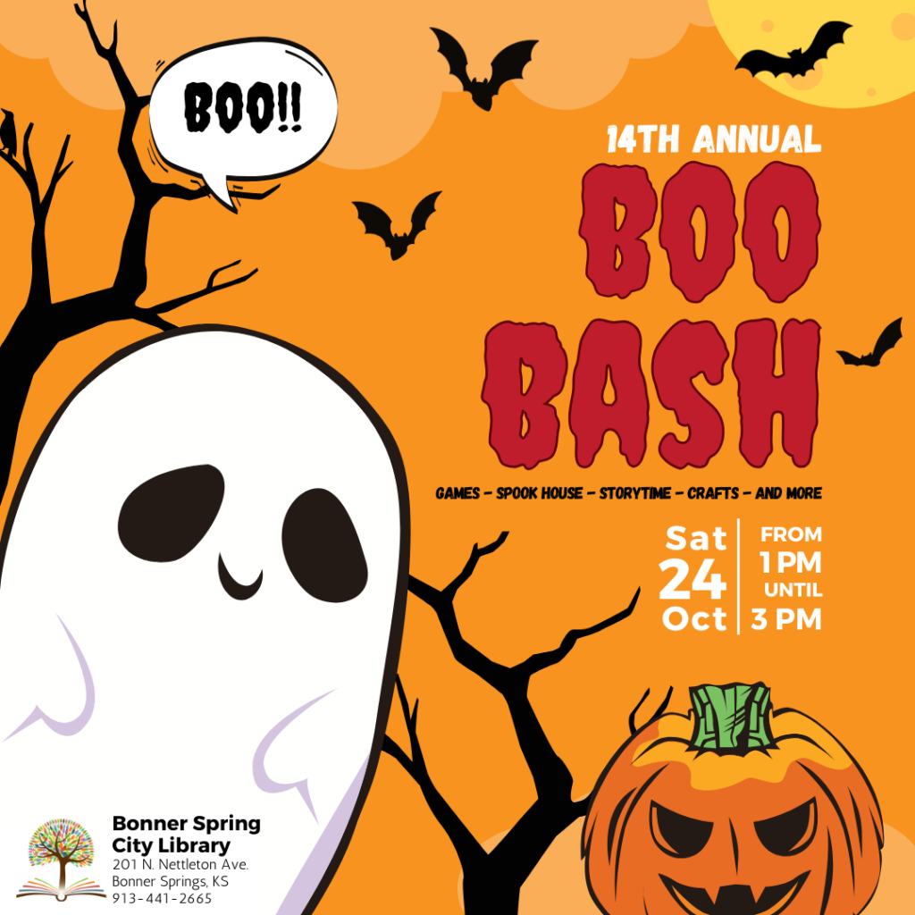 14th Annual Boo Bash Sat Oct 24th from 1:00 pm - 3:00 pm
