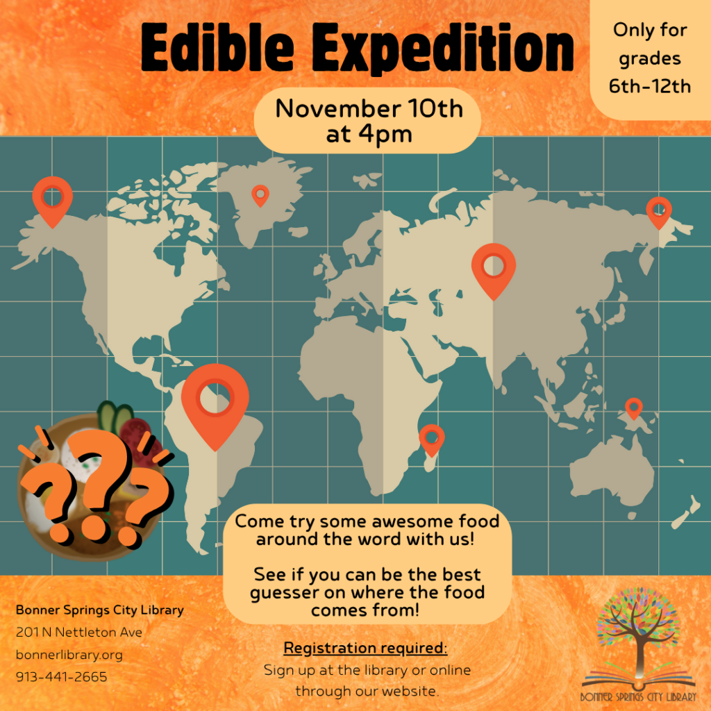 Teen Edible Expedition Nov 10th at 4:00 pm
