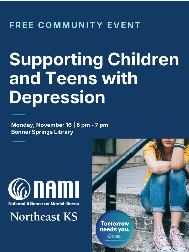 Supporting children and teens with depression Nov 16th at 6:00 pm