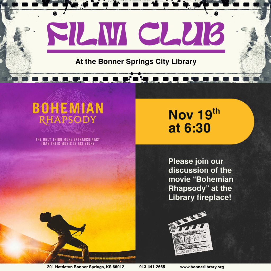 Film Club Nov 19th at 6:30 pm