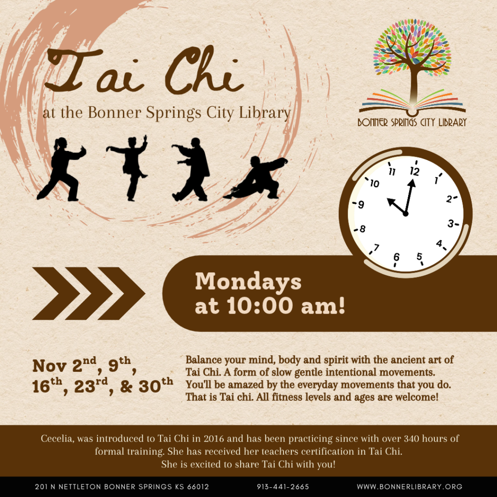 Tai Chi Mondays at 10:00 am in November