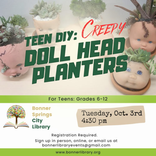Teen DIY: Doll Head Planters
